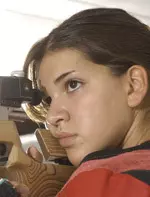 Freshman Tanya Gorin broke the 60-shot air rifle school record for the third time this season.