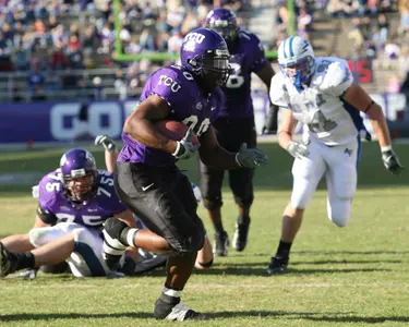 TCU senior tailback Lonta Hobbs needs 38 yards rushing to reach 3,000 in his career.