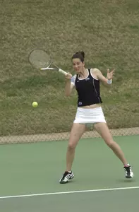 Ana Cetnik paired with senior Helena Besovic to take down the third-ranked doubles team.