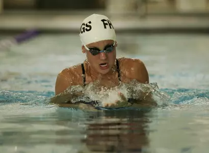 Meredith Grubb broke the Centenary Fitness Center record for the 200-IM on Friday