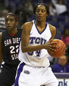 Ashley Davis is tied for third in the league in scoring.