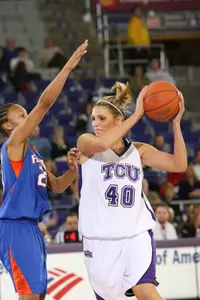 Jenna Lohse had a career-best nine rebounds in the loss.