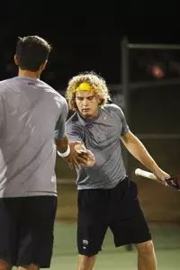 The doubles duo of Cosmin Cotet (left) and Kriegler Brink (right) has notched three victories over ranked opponents this season