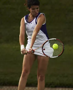 Andrea Morgado clinched the match in TCU's win over No. 25 VCU on Friday night