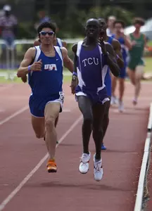 Festus Kigen won the 1500 meters at the Horned Frog Invitational last Saturday.