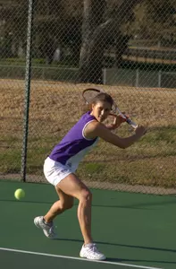 Senior Karine Ionesco wrapped her up last home match at TCU with a victory on Sunday