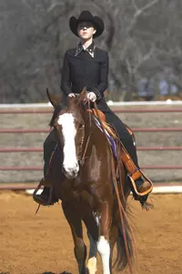 Kindel Huffman will be one of five Frogs competing in the Equestrian National Championships