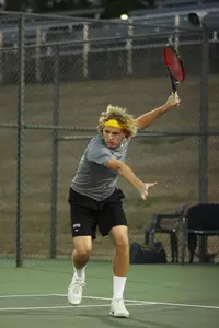 Kriegler Brink recorded a win at No. 4 singles in Thursday's victory over Air Force