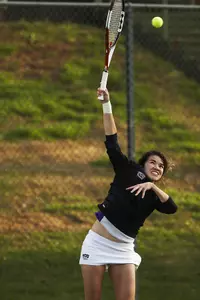 Andrea Morgado clinched the match for TCU at the No. 5 singles position on Thursday