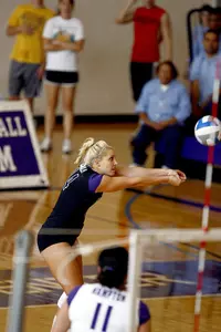 Calli Corley had 18 digs in the match.