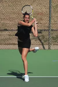 Macall Harkins clinched the match in TCU's win over Texas Tech on Saturday