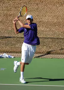 Freshman Zach Nichols is currently unbeaten in singles and doubles play this season