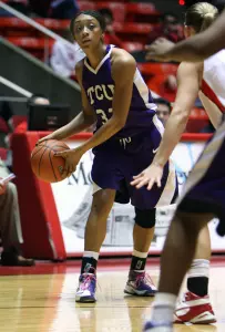 Adrianne Ross scored 16 points to lead TCU to a third straight win over BYU Saturday.