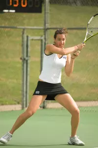 Macall Harkins provided one of TCU's three singles wins on Friday