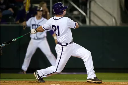Matt Vern hits a three-run home run in the eighth.