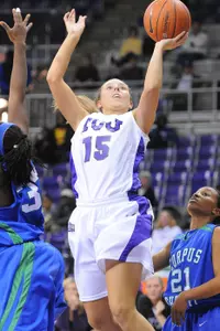 Junior guard Emily Carter is averaging 19.0 points per game during TCU's five-game winning streak.