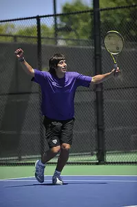 Junior Christopher Price clinched TCU's MWC championship with his victory at No. 4 singles.