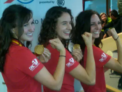 Sarah Scherer took home two medals in Munich.