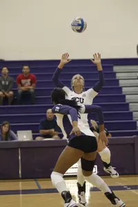 Megan Munce tallied her 100th career ace last weekend.