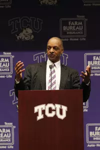 TCU head coach Trent Johnson