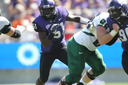 Kenny Cain, who led TCU in tackles last season, is one of five returning starters on defense.