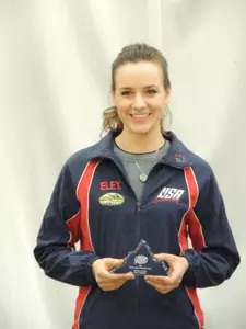 Sarah Scherer earned a bronze medal at the World Cup.