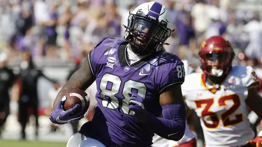TCU vs Iowa St. football in Fort Worth, Texas on September 26, 2020. (Photo by/ Gregg Ellman)                         