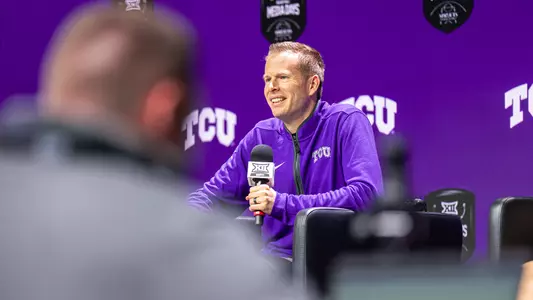 Mark Campbell addresses the media