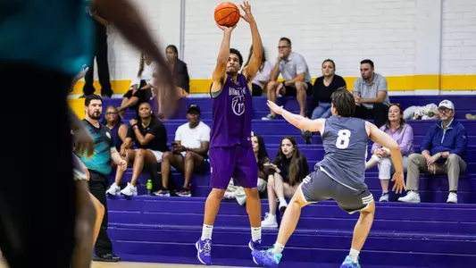 Gavin Sykes shoots a three