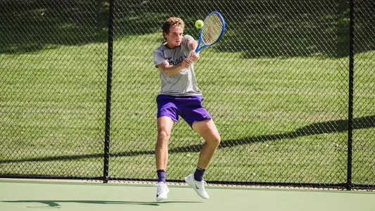 Matthieu Chambonniere connects on a forehand
