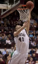 Sophomore forward Mathias Ward had 8 points and 4 rebounds off the bench for the Griz at ISU.