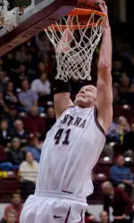 Senior center Brian Qvale will be honored prior to Wednesday night's ISU game in Dahlberg Arena.