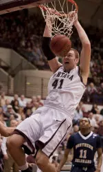 Montana center Brian Qvale was a dominant offensive and defensive player