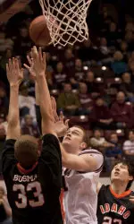 Brian Qvale had his 10th double-double of the season