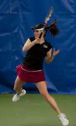 Whitney Paluch took her 15th win of dual play.