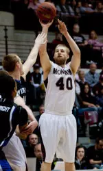Senior forward Mathias Ward.