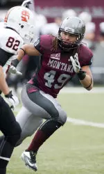 Sophomore LB Addision Owen (who now wears No. 9).