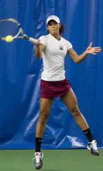 Ashley Mackey won in straight sets at No. 5 singles.