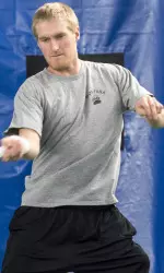 Ethan Vaughn lost in three sets at No. 5 singles.