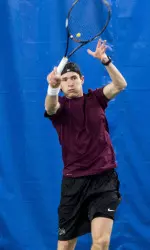 At No. 1 doubles, Semion Branzburg and Ethan Vaughn won a close 8-7 (7-6) contest over Oliver Good and Sanjay Goswami.