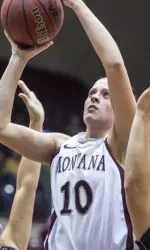 Kayleigh Valley hit both of her three-point attempts