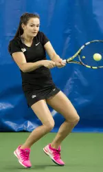Catherine Orfanos won 6-4, 6-3 at No. 5 singles