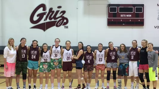 Lady Griz crazy shorts practice