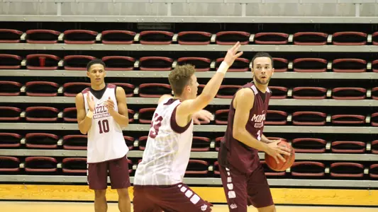 First men's basketball practice