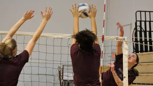 Spring volleyball practice