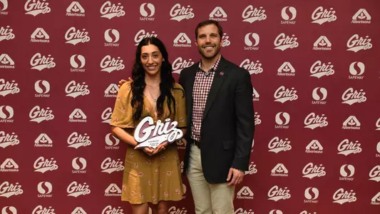 Erika McLeod at Scholar-Athlete Honors Banquet