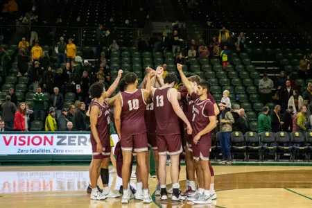 Montana huddles up following the win at North Dakota State (12.10.22)