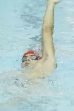 Junior Cristian Rojas finished first in the 100-free versus Duke for the Wolfpack on Thursday night.