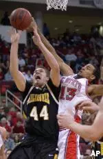 Cameron Bennerman goes for the block.