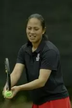 Kristin Lam was victorious in No. 3 singles versus South Carolina.